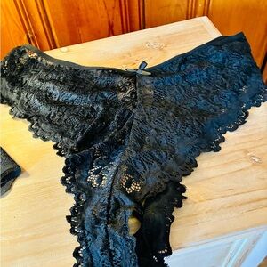 SHEIN Black Lace Panties